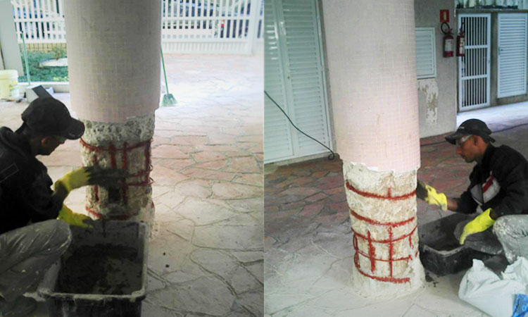 Recuperação estrutural de pilares 